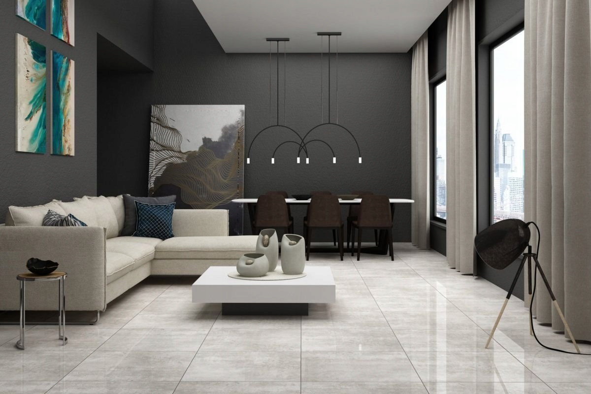 Płytka gres CEMENTO SIENA DARK GREY LAPPATO 60x60 Typ gres