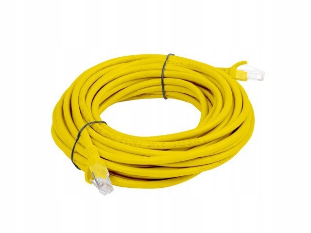 Lanberg Patchcord KAT.5E Ftp 10M Żółty Fluke Passed Lanberg