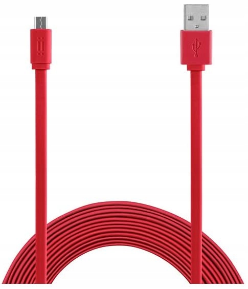 Aiino AICMCRUSBF-RD kabel USB 1,5 m Micro-USB B USB A Czerwony