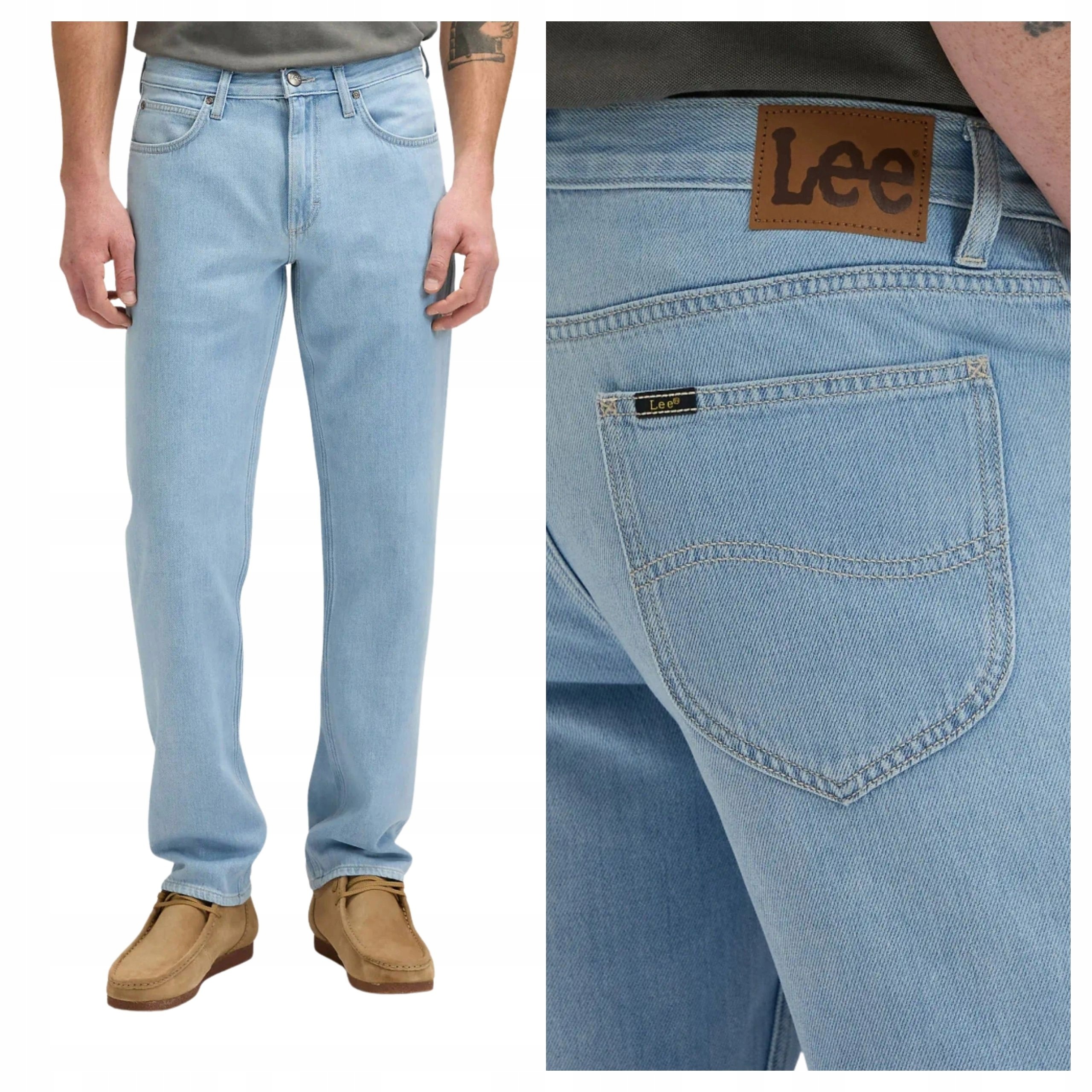 Pánské džínové kalhoty Lee West Light Stone Loose Fit W36 L32
