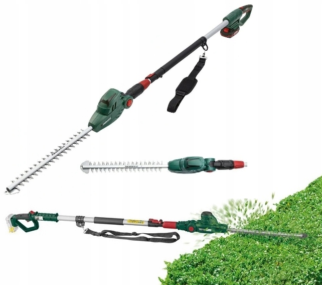 Akumulatorowe Teleskopowe Nożyce Do Żywopłotu Wysięgniku Parkside x20V