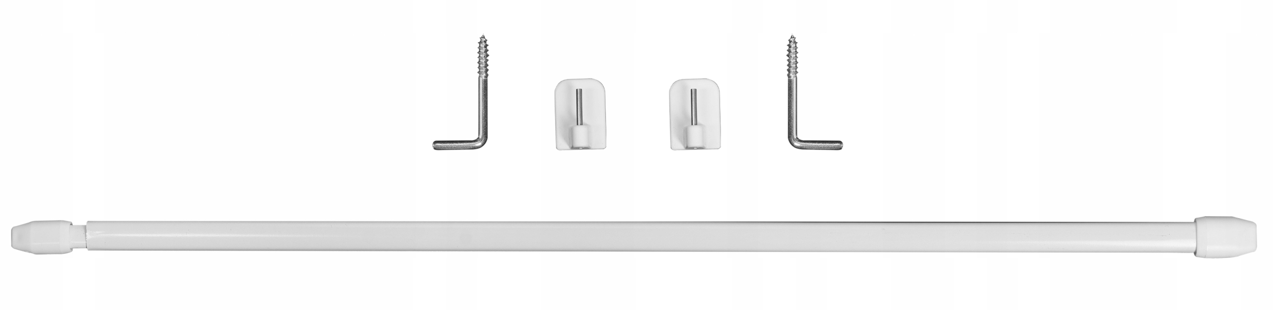 Zazdrostka na OKNO do kuchni firana kolor Złoty karnisz mini 60 cm 2 sztuki Materiał wykonania metal