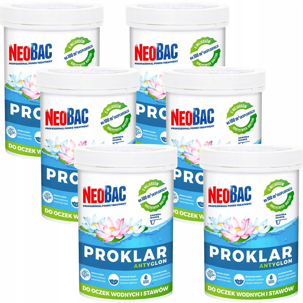 NeoBac PROKLAR 3kg Glony zielona woda szlam osady