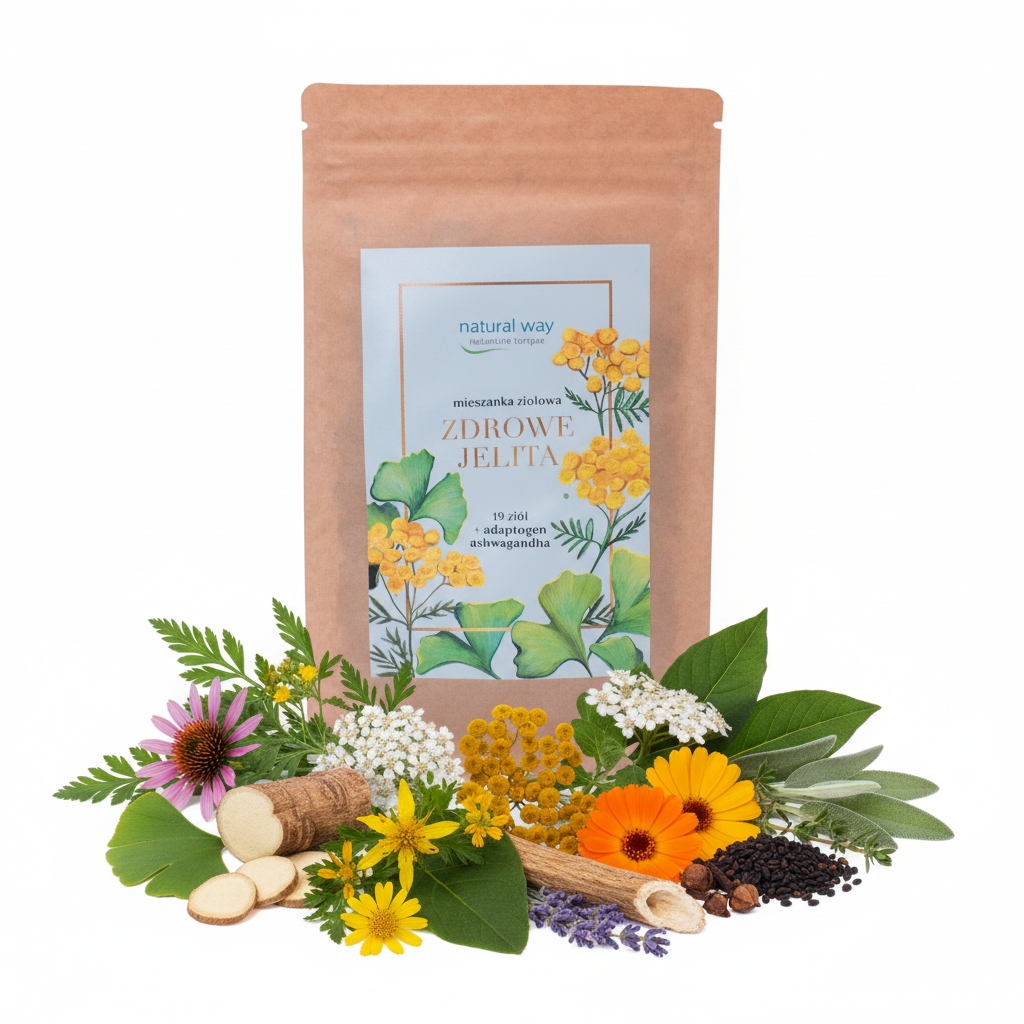 Čaj pro zdravá střeva Natural Way 90 g 19 bylin adaptogen