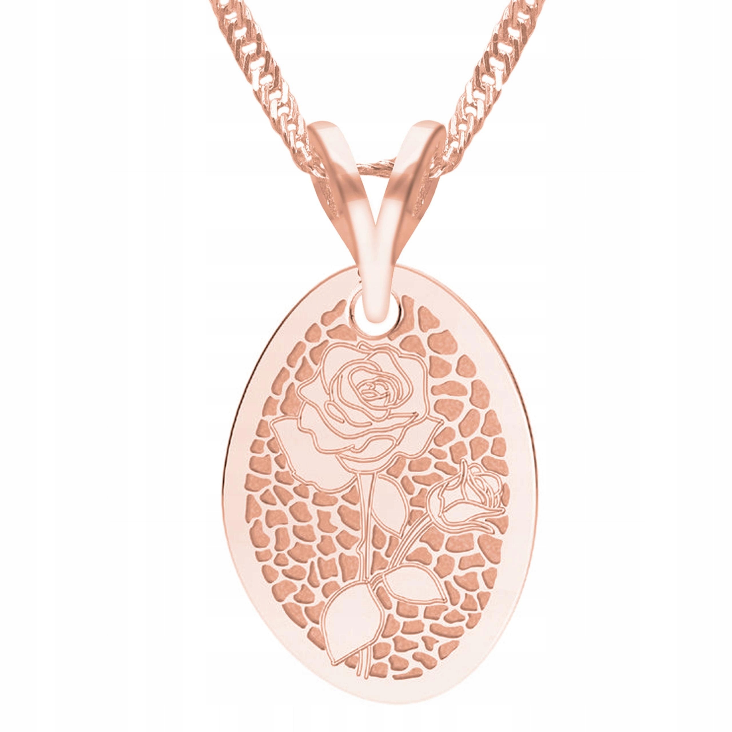 Pozlacený náhrdelník s růží a květinou Květina Stříbro 925