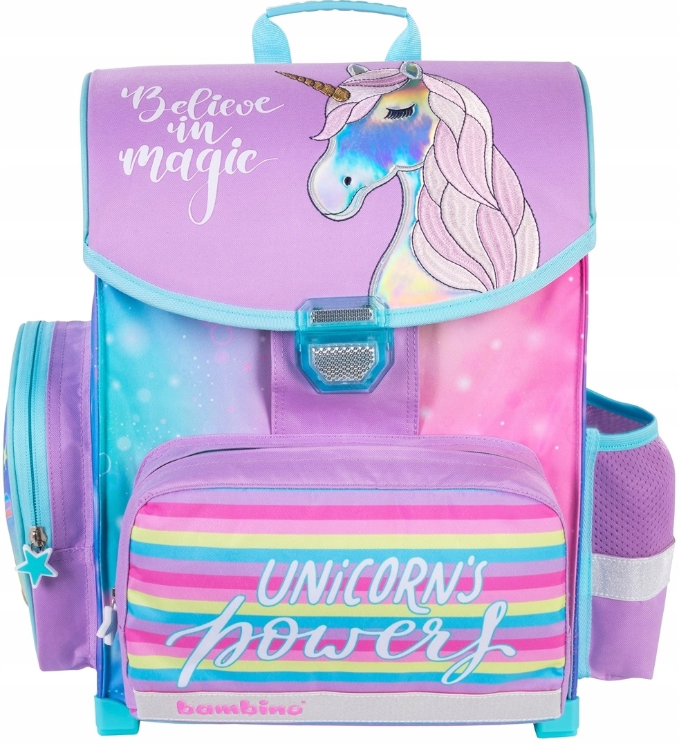 Tornister szkolny Bambino Unicorn Jednorożec Holo