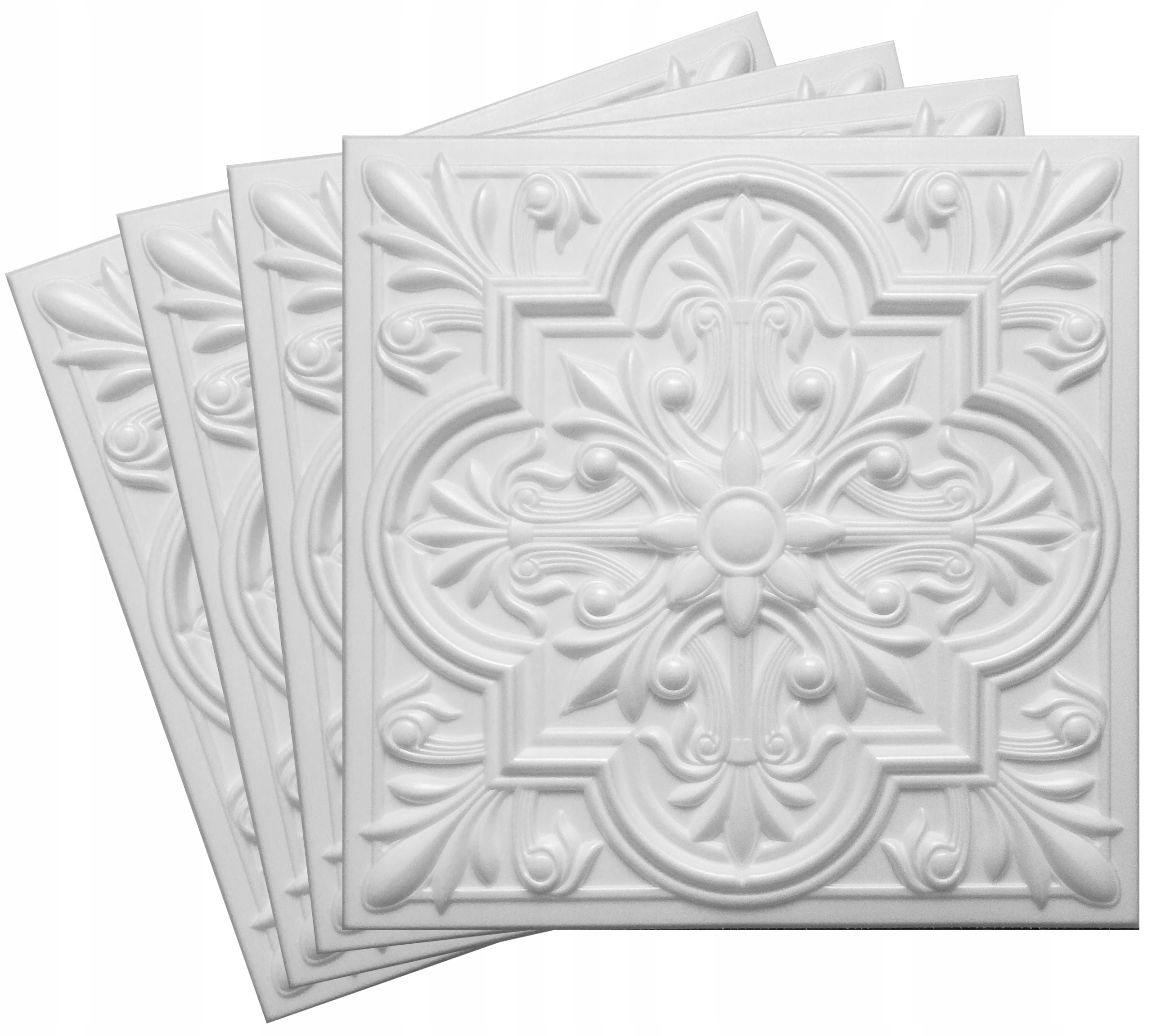 

Kasetony Sufitowe Białe Panele ścienne 3D D47 1m2