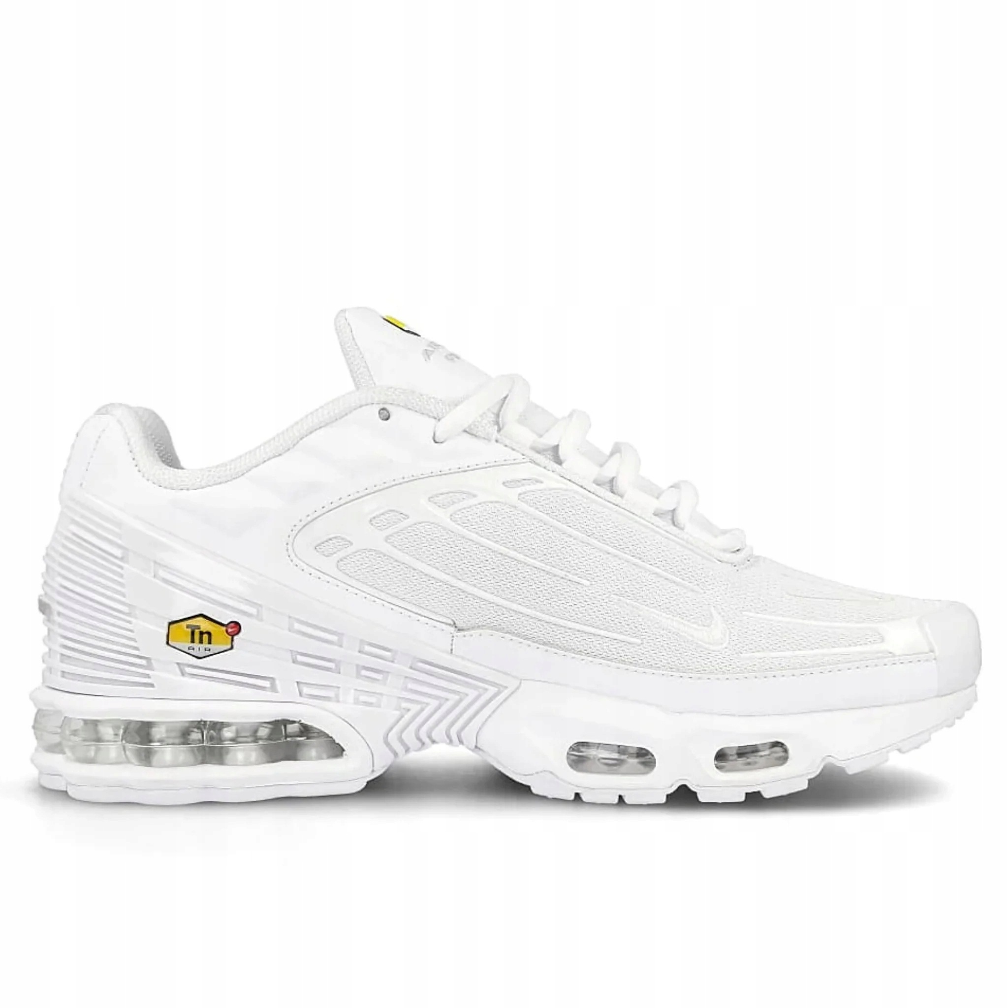 Nike Air Max Plus 3 Tn "Triple White" Białe Męskie Sneakersy CW1417-100 44