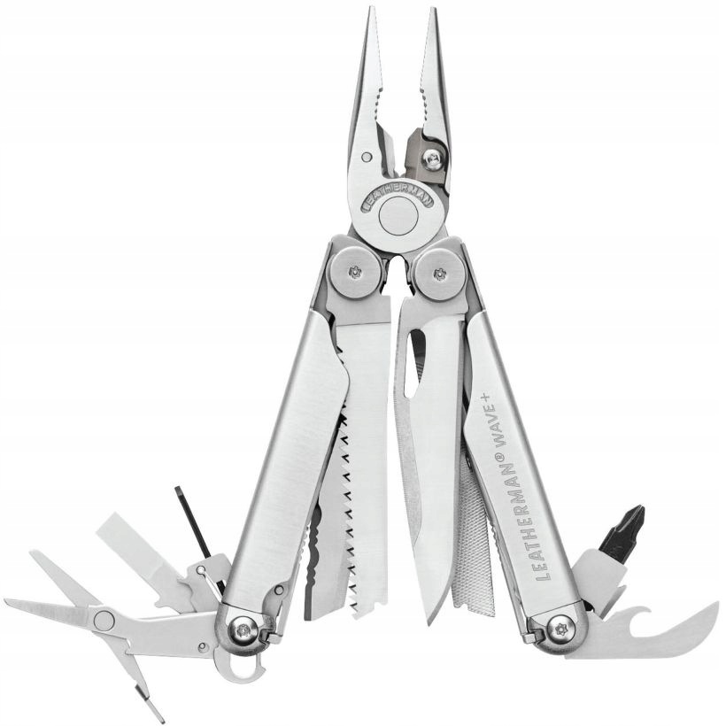 Wielofunkcyjne Narzędzie Multitool Leatherman Wave Plus Czarny 18 Narzędzi
