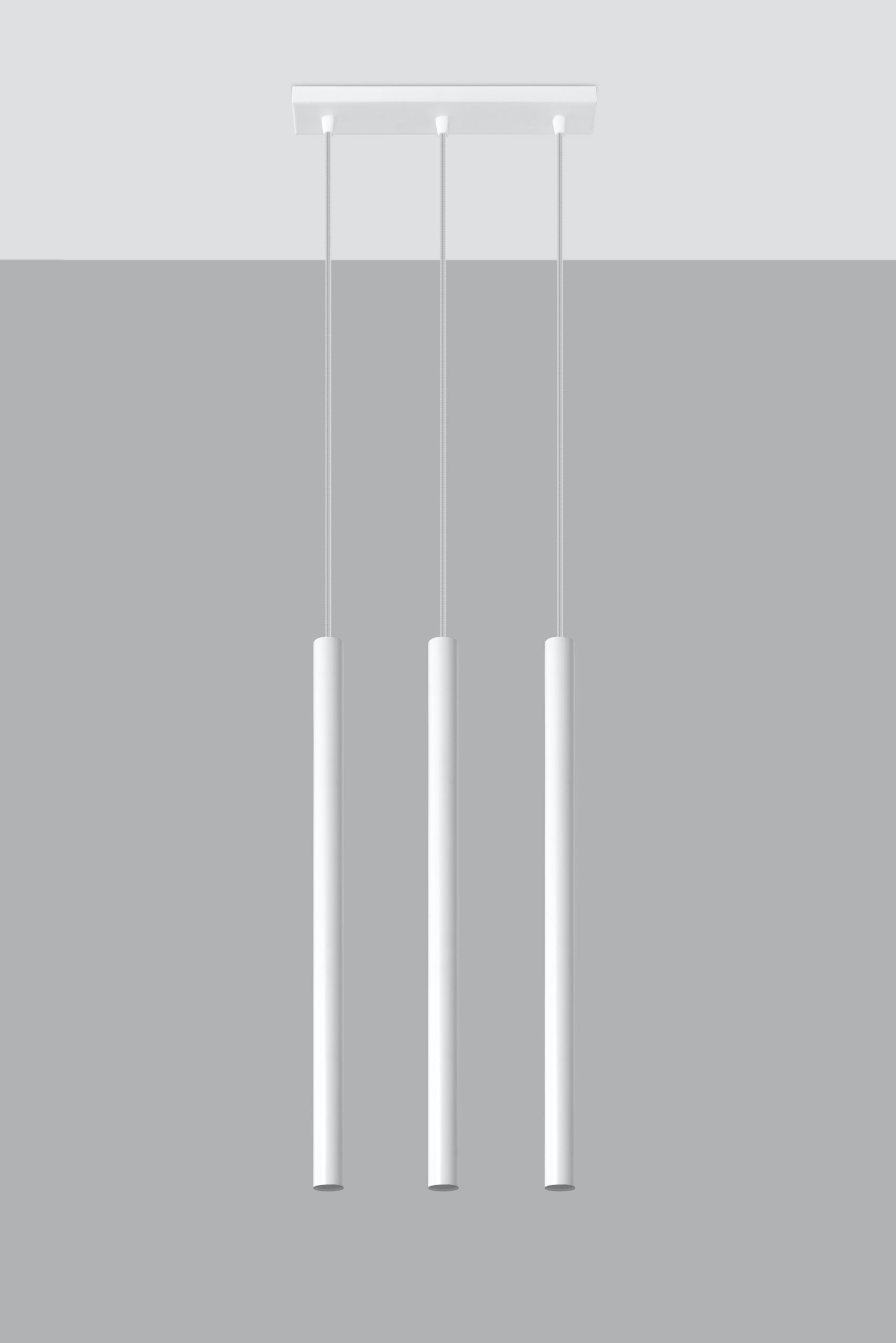 Lampa wisząca PASTELO tuby białe smukłe loft 3P Marka SOLLUX LIGHTING