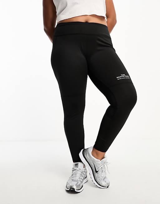 The North Face Czarne Logowane Legginsy (46-48)