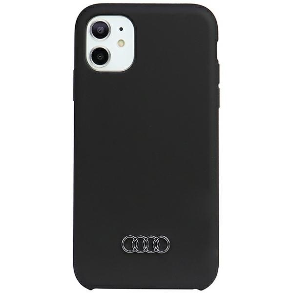 Audi Silicone Case iPhone 12/12 Pro 6.1" czarny/black hardcase Au-lsri
