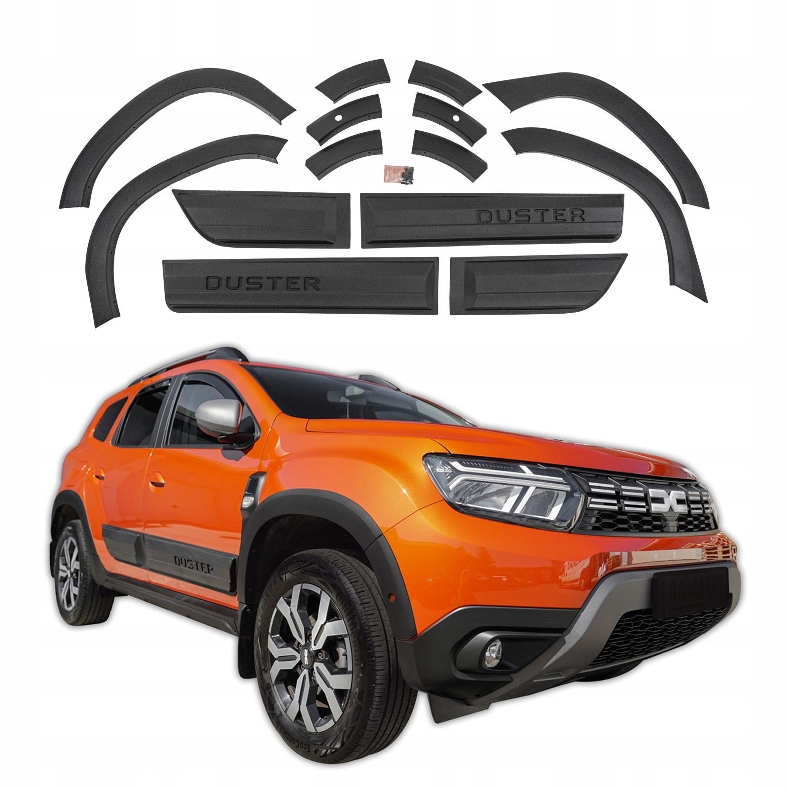 Jj-automotive Plastové bočné ochranné lišty pre Dacia Duster 2 2017-2024,