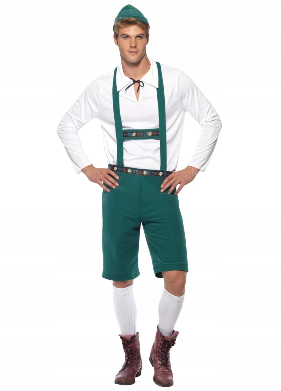 Kostým Převlek na Oktoberfest Zeleno-bílý M