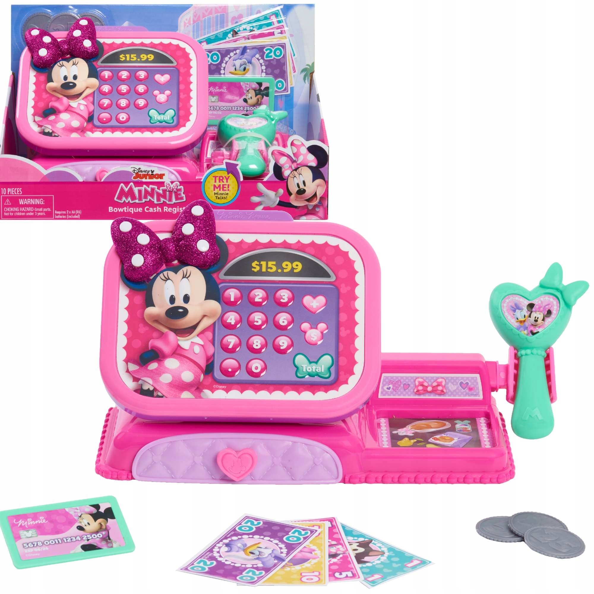 

Myszka Minnie Kasa Sklepowa Fiskalna Św/dźw