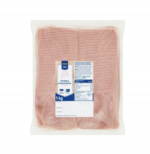Metro Chef Konzervovaná šunka s lopatkou a plátky 1 kg
