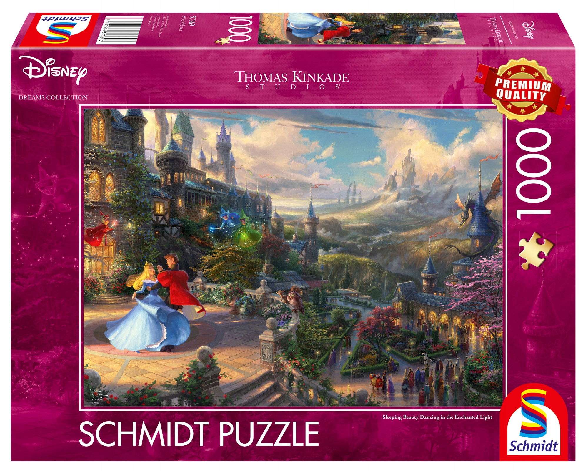

Pq Puzzle 1000 Kinkade Śpiąca Królewna w tańcu