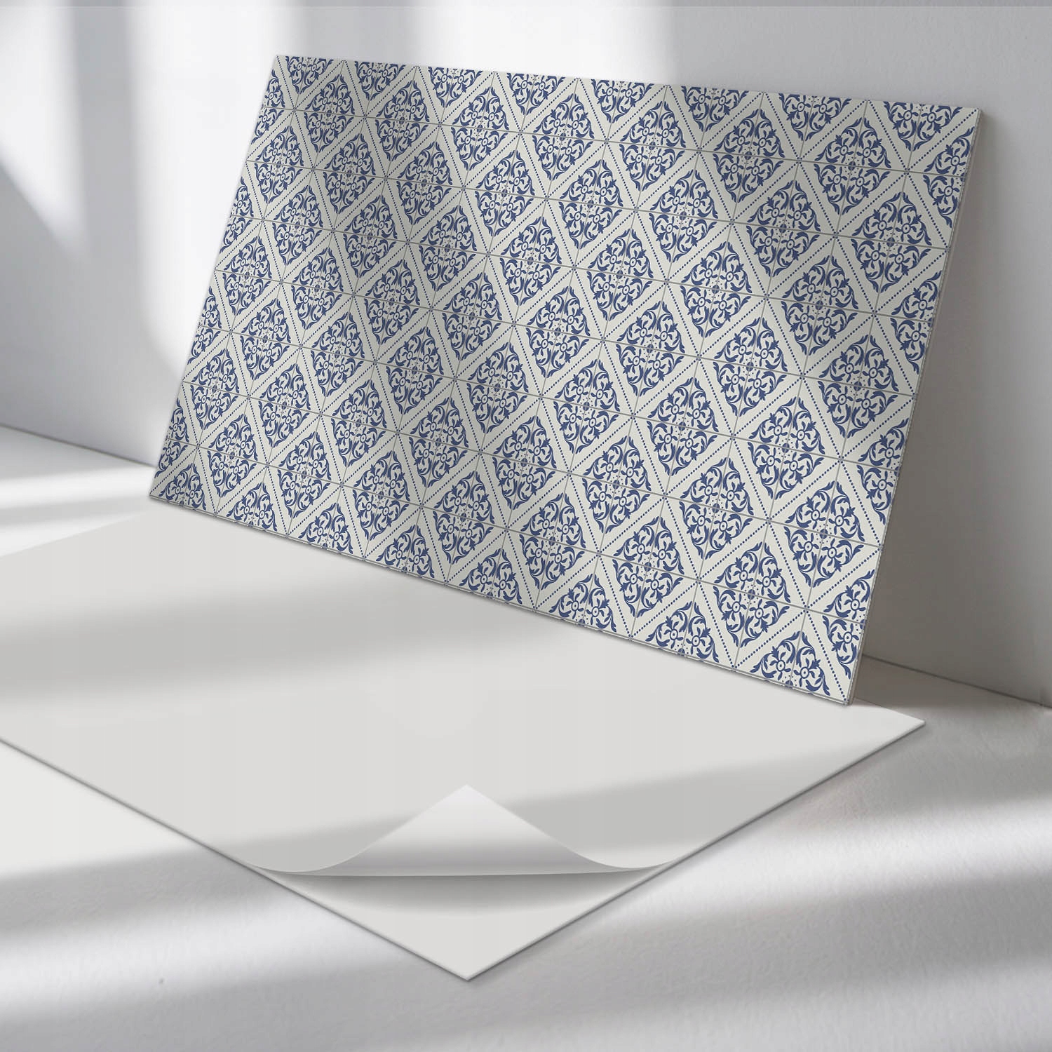 Sada samolepiacich panelov Vzor s kvetinovými motívmi 6 ks 60x30 cm