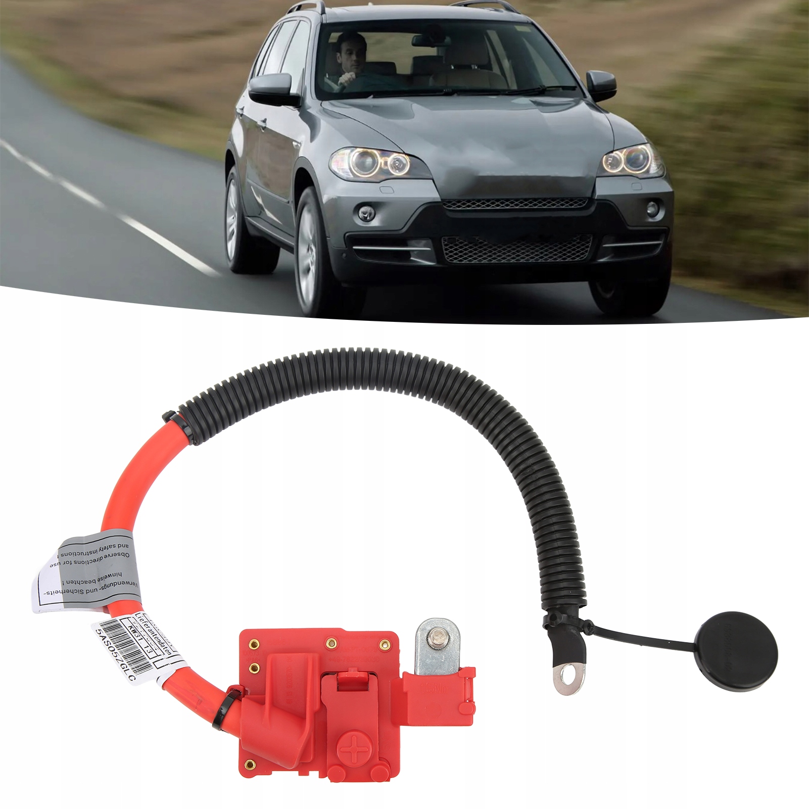 Przewód dodatni akumulatora z końcówką miedzianą EAN (GTIN) 6900142867940