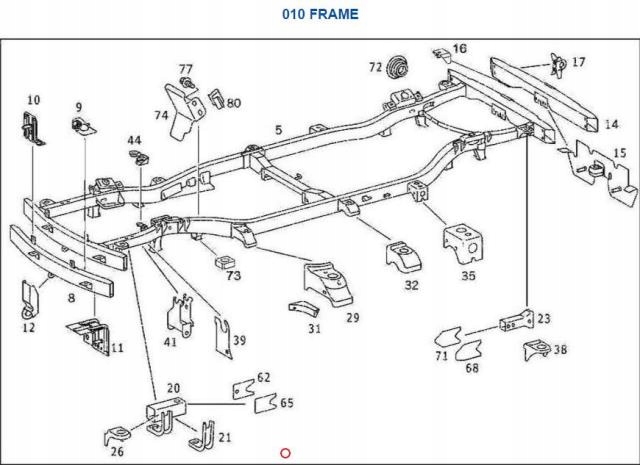 Console Support plaque MERCEDES ML W163 / A1633170740