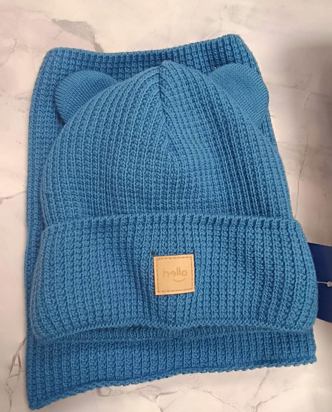 KOMPLET CZAPKA ZIMOWA KOMIN USZKA OCIEPLANA POLAREM 50-52 RÓŻNE KOLORY Kolor wielokolorowy