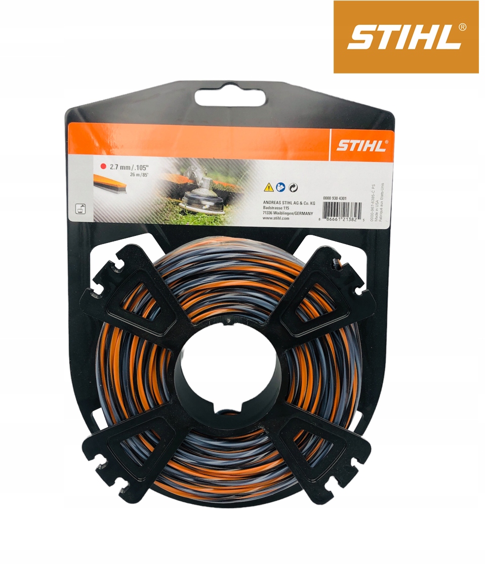 

Żyłka Tnąca Wykaszarki Kosy Stihlcarbon 2.7mm x26m