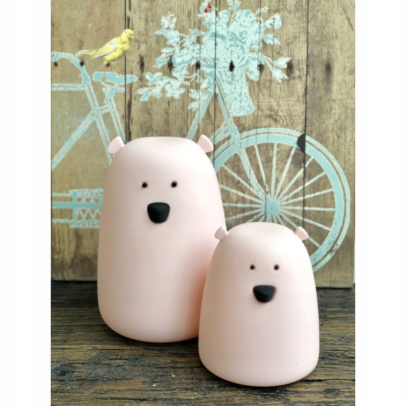 Lampka Miś mały - różowa RABBIT AND FRIENDS Marka inna