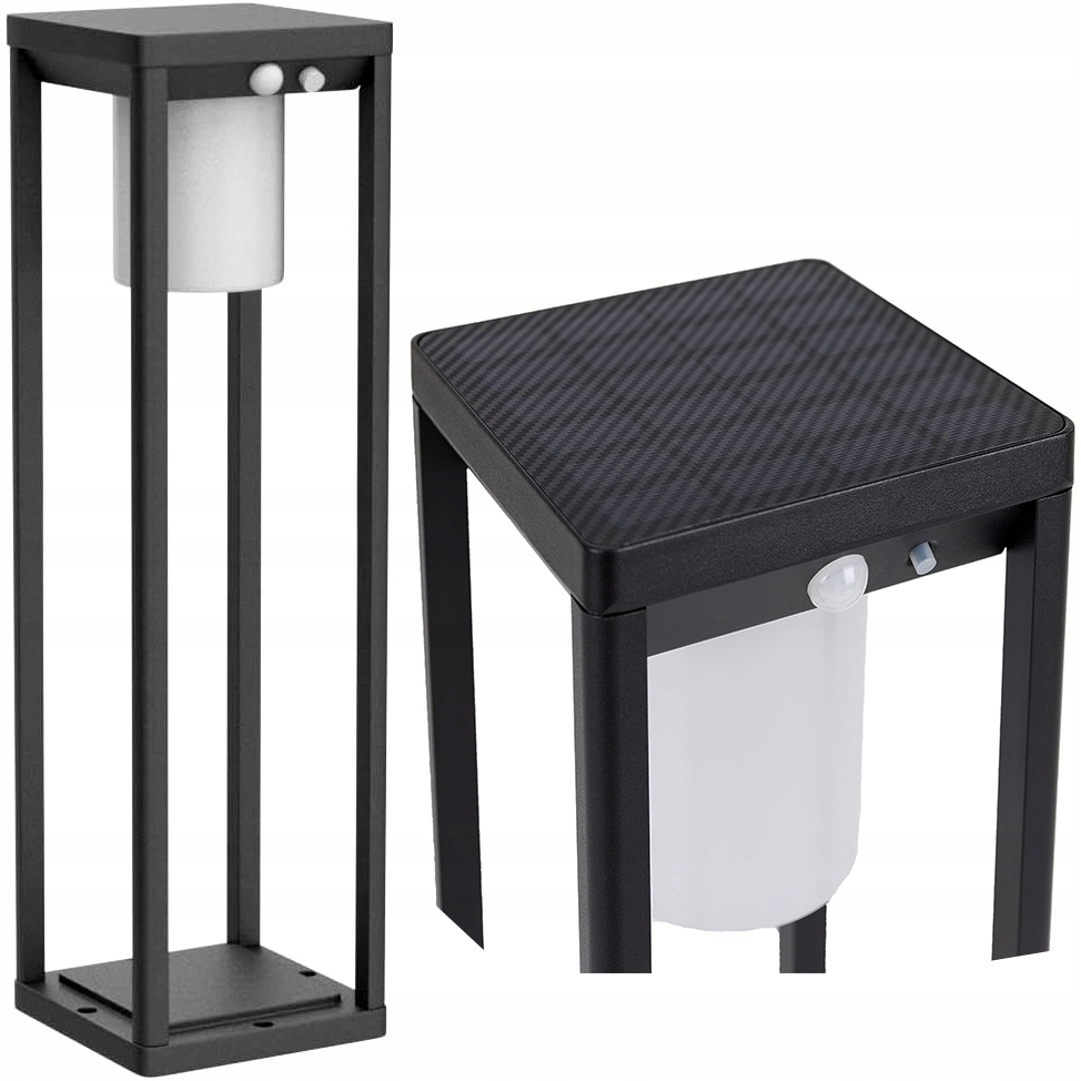 Lampa ogrodowa LED SOLARNA wbijana 600 lm SŁUPEK OGRODOWY 50 cm PREMIUM