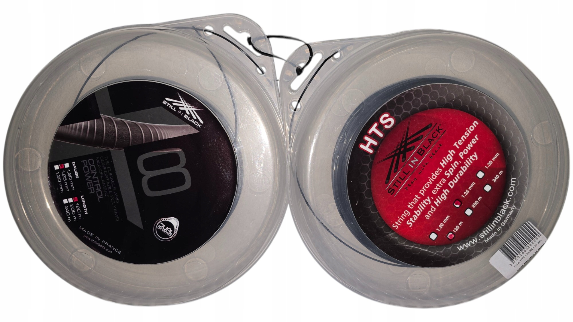 2X Tenisový Výplet Still In Black 120 M Hts 1.25 MM X8 1.25 MM Cívka Sada