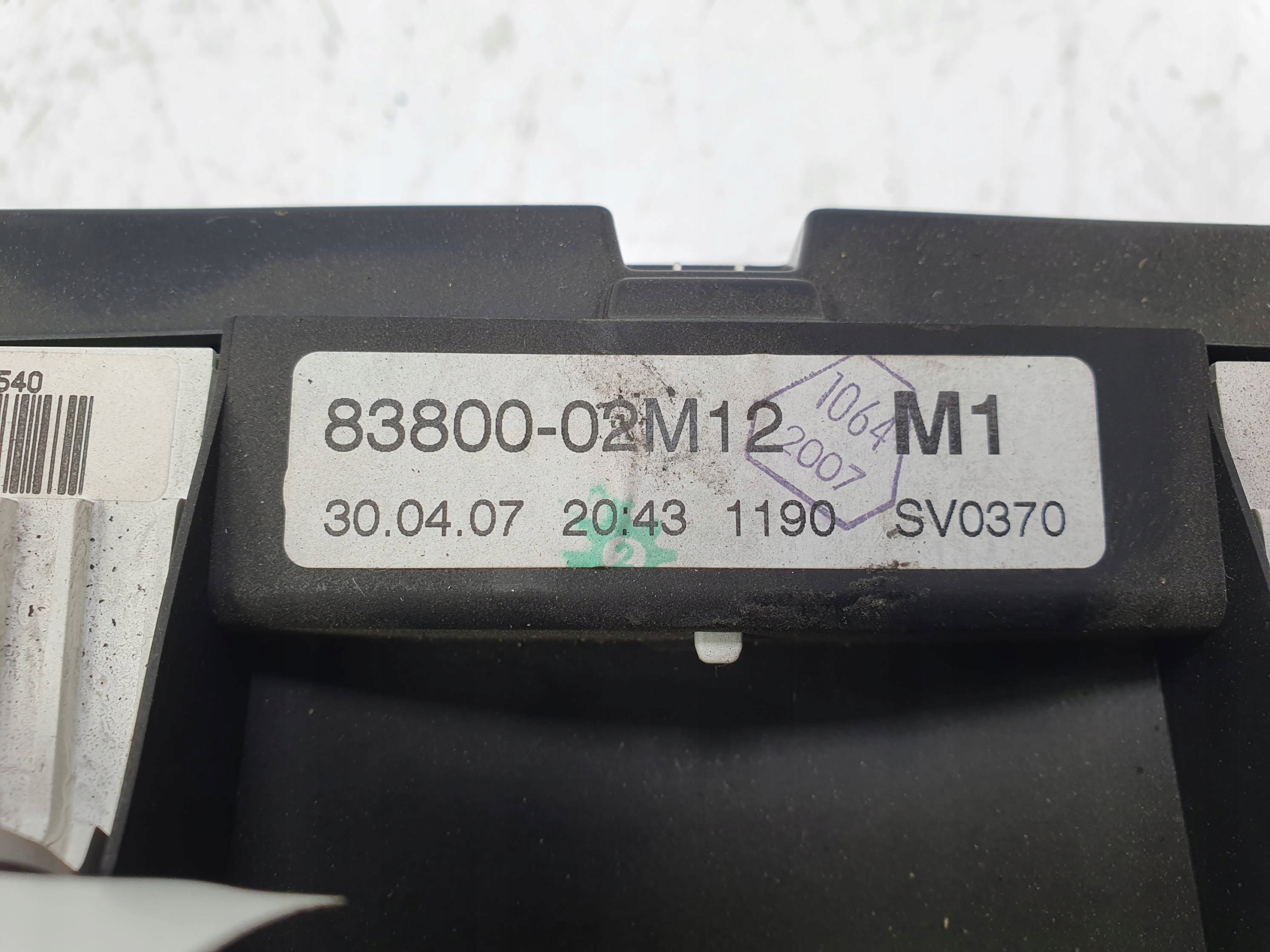 dials clock 83800-02M12 TOYOTA AURIS and
