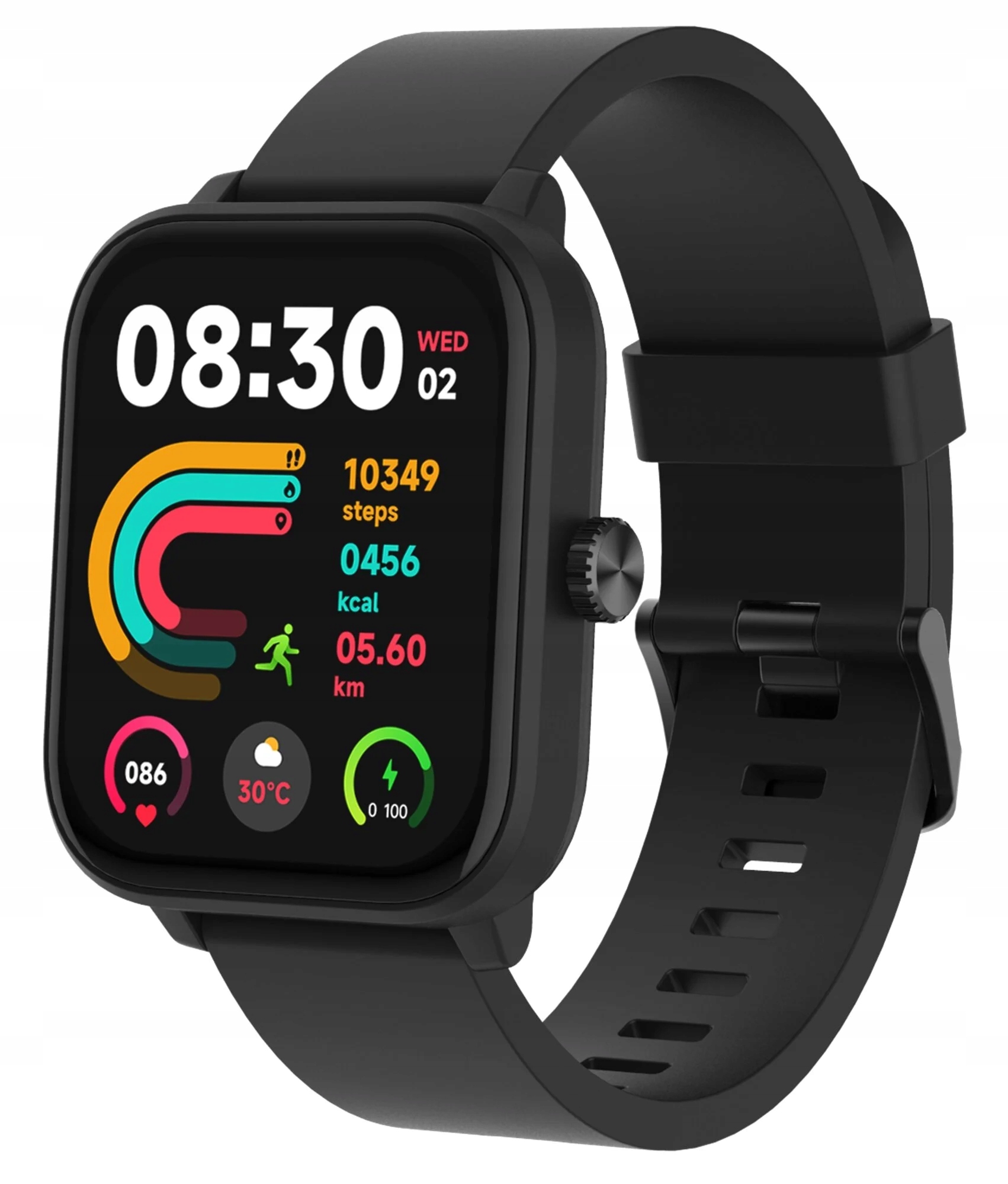 Okosóra Maxcom Ecowatch 4 Gps 1.84'' Amoled Bluetooth IP68 fekete