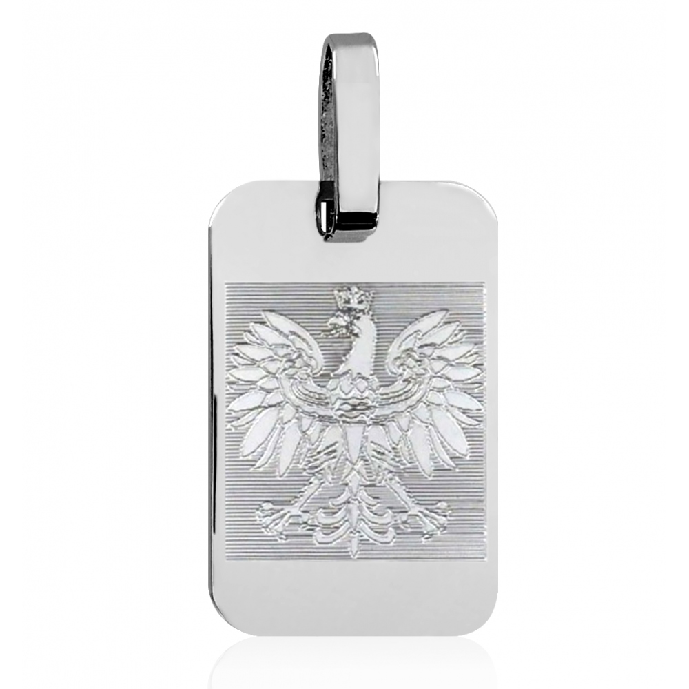 BLASZKA WISIOREK Z ORŁEM ORZEŁ SREBRO 925 GRAWER Materiał srebro