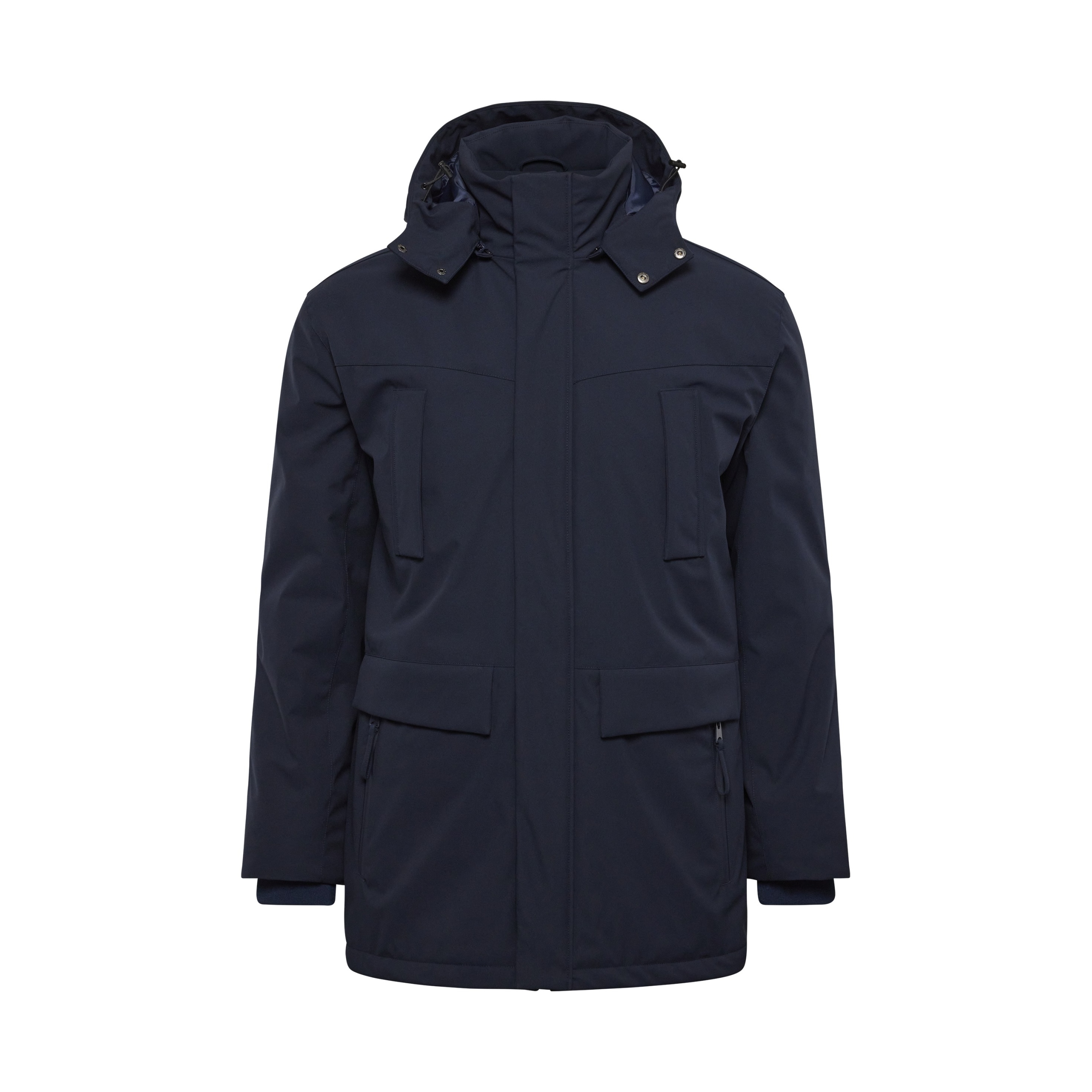 North 56°4 Zimní Parka Bunda S Kapucí Velké Velikosti, Tmavě Modrá, 6XL