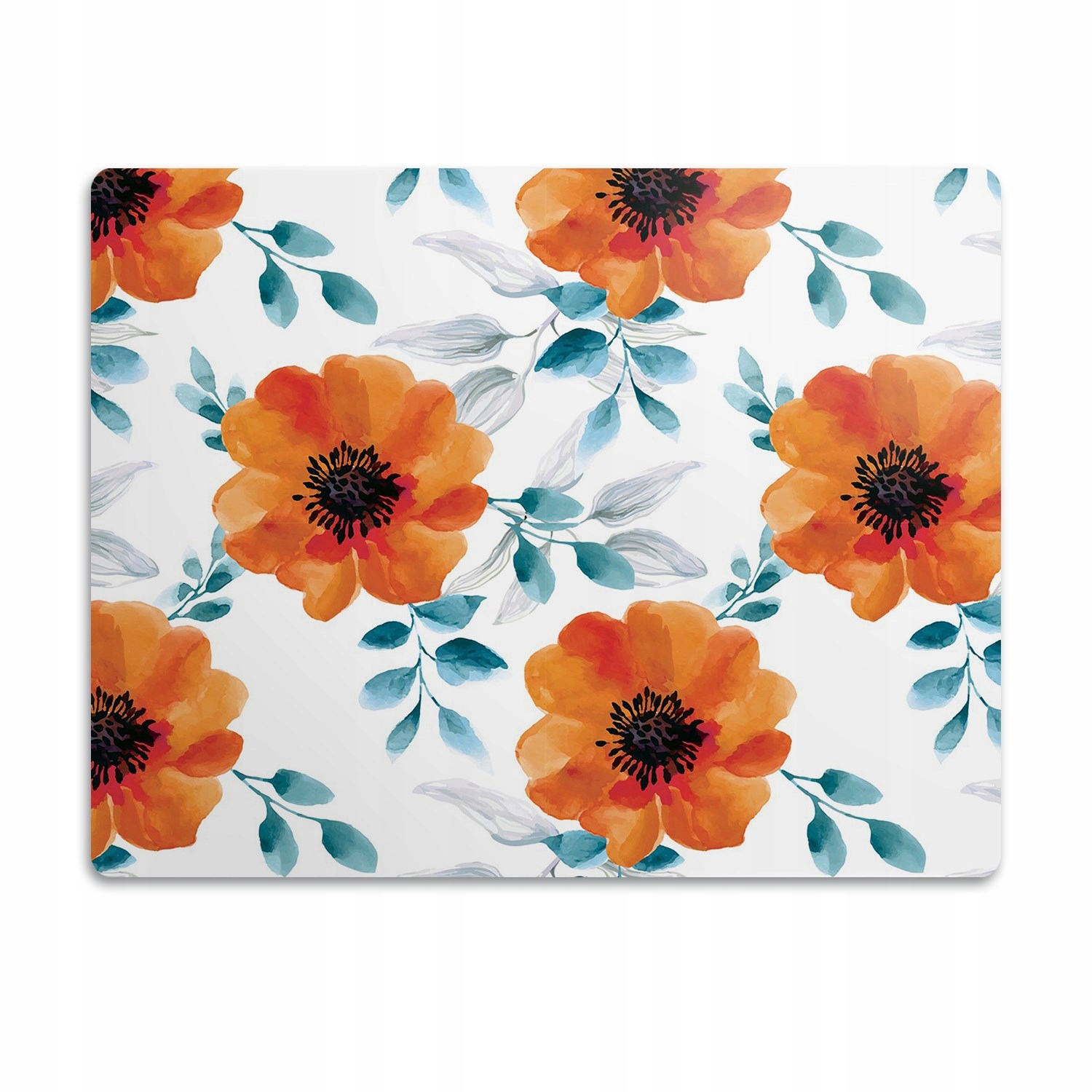 Podložka pod misku pro psa Oranžová květina 90x60