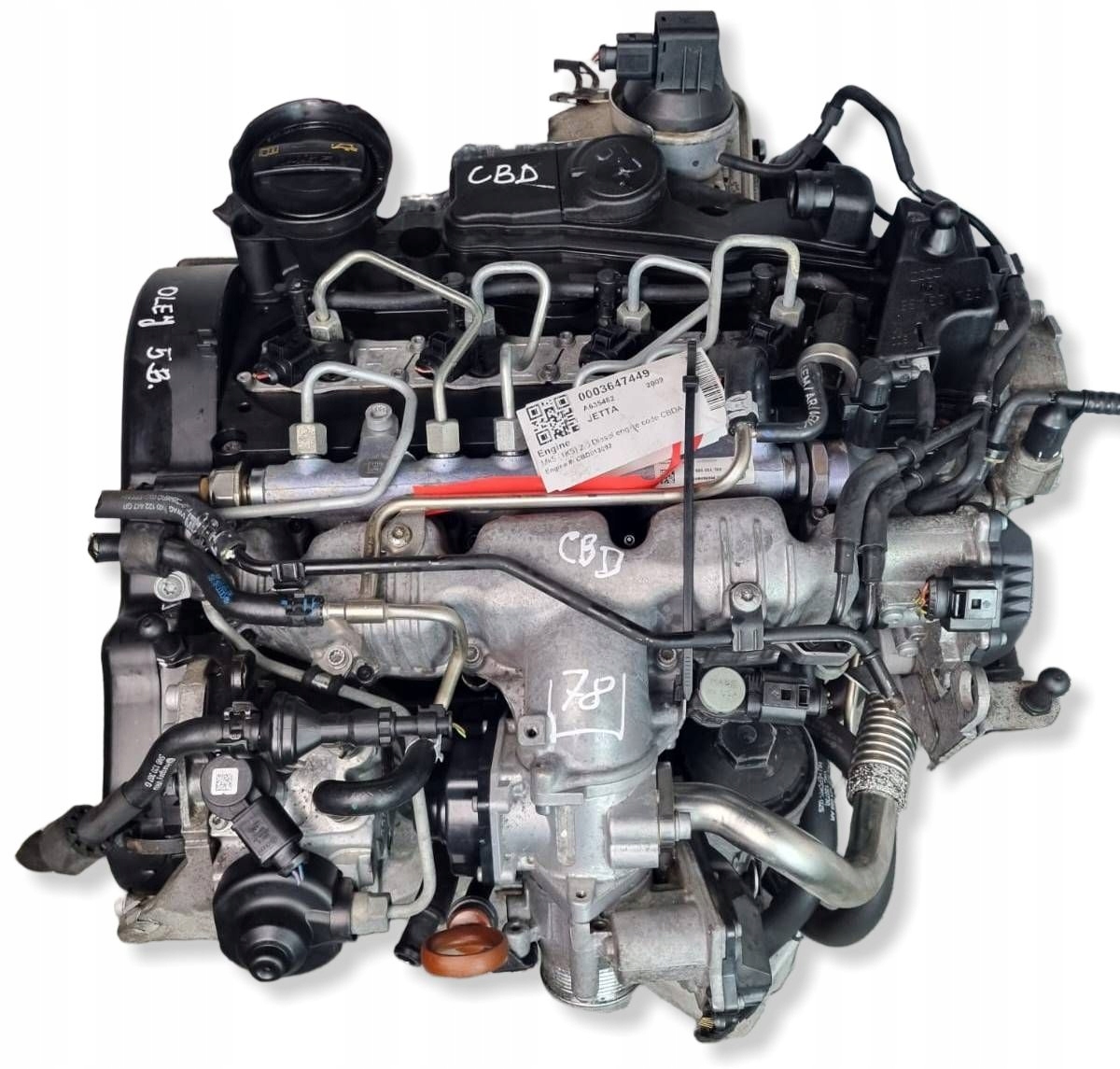 engine complete VW SKODA AUDI SEAT SCIROCCO CBD 2.0 TDI ODPALANY 109 TYS @