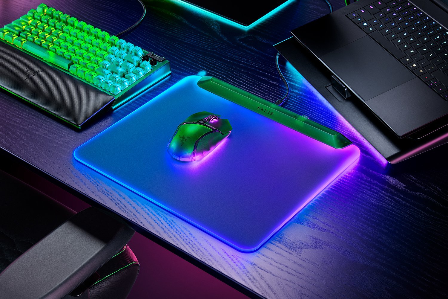 Razer Podk?adka pod Mysz Firefly V2 Pro Phantom Green, RGB — 6