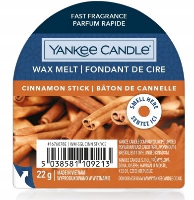 

Yankee Candle Wosk Cinnamon Stick 22g Święta
