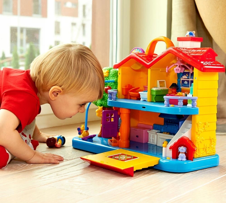 DUMEL ODKRYWCZY DOMEK INTERAKTYWNY PREZENT DLA DZIECKA NA ROCZEK POLSKI Materiał plastik