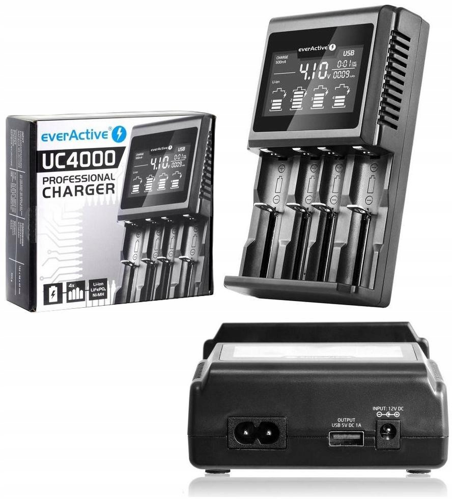 Nabíječka Pro Akumulátory Typu Li-ion/ni-mh Everactive UC-4000 Usb