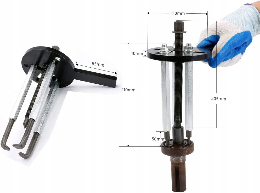 ŚCIĄGACZ DO ŁOŻYSK ODKLEJACZ ZESTAW ŚCIĄGACZY, STAL O WYSOKIEJ TWARDOŚCI Marka inna