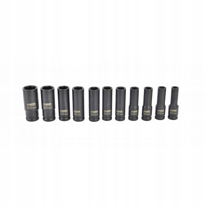 AW ZESTAW NASADEK UDAROWYCH 1/2" 11cz. BLACK LINE