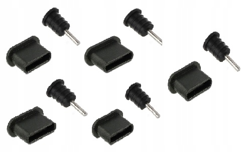 5x ZATYCZKA ZAŚLEPKA PRZECIW KURZOWI USB C I JACK