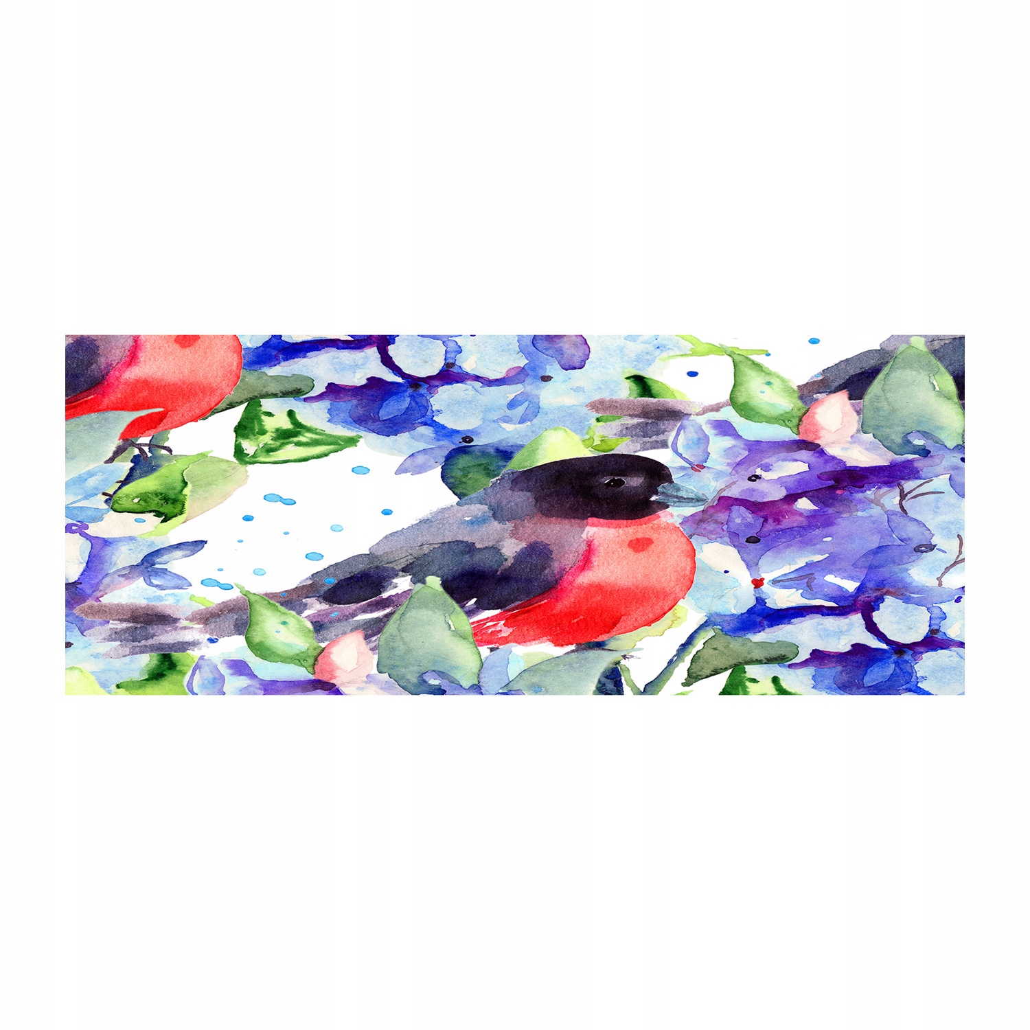 

Foto obraz akryl zdjęcie Ptak i kwiaty 125x50 cm
