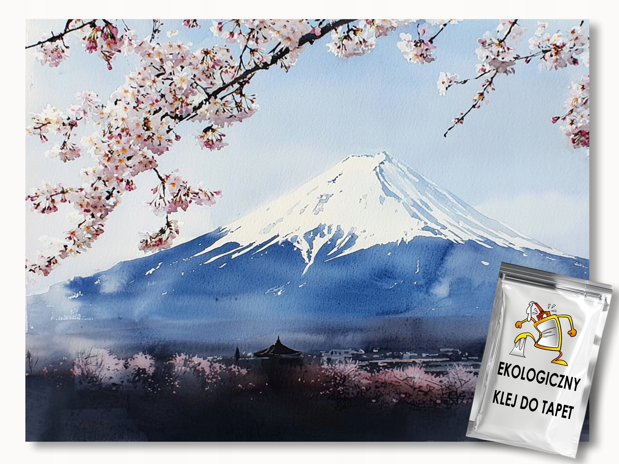 Fototapeta Flizelina Pejzaž Japonsko Hora Fuji Fudži Višňa 416x290 130g