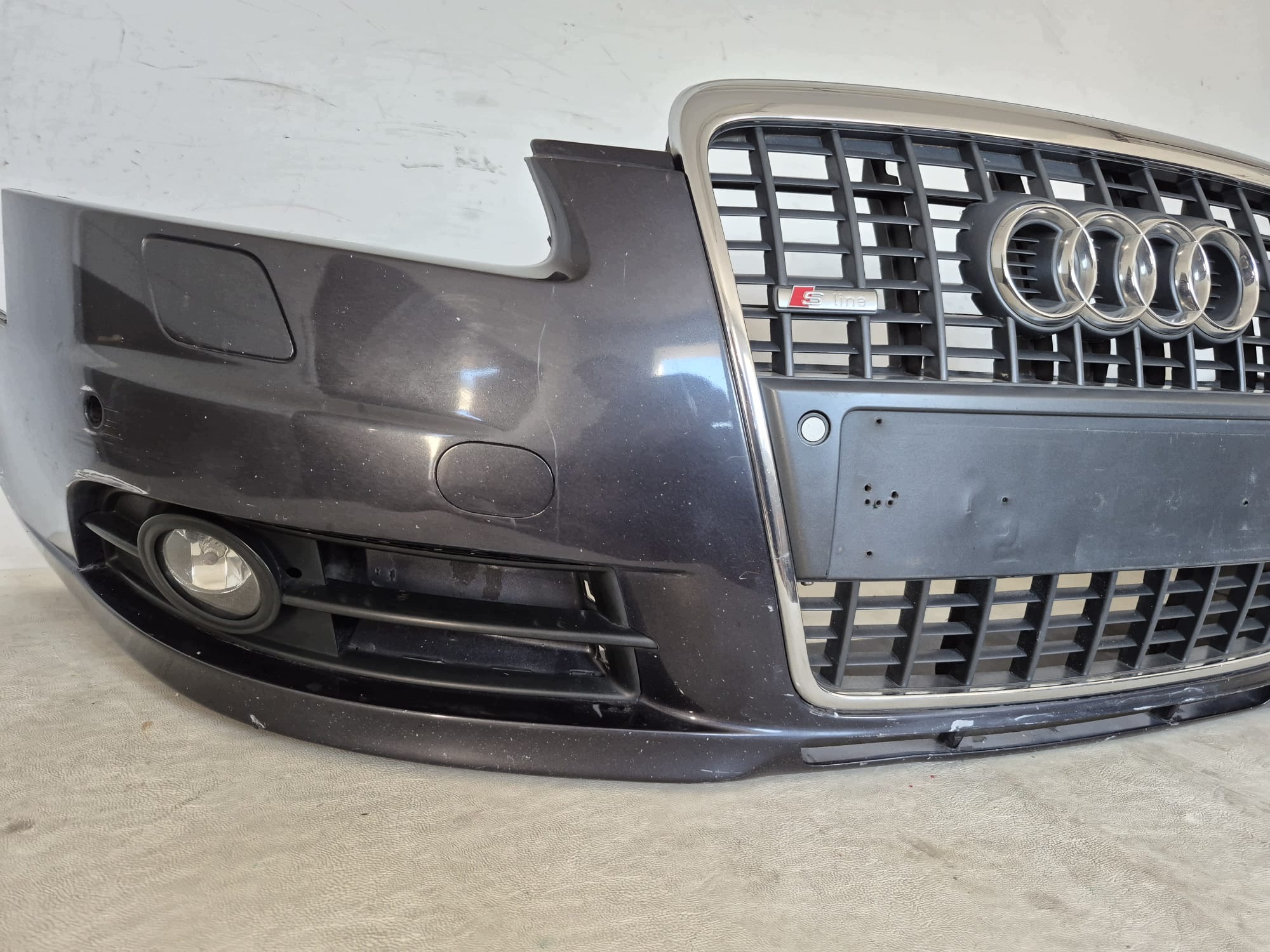 AUDI A6 C6 S-LINE 04- bumper front front 4XPDC SPR 4F0807437G LAK.LZ7Q