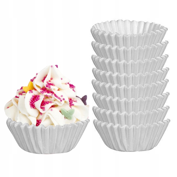 

Papilotki Foremki Do Muffinek Białe 100SZT.