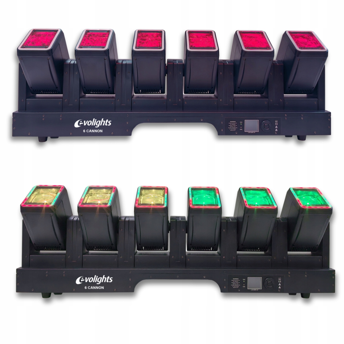 Osvětlovací Paprsek 6x Pohyblivá Hlava Beam Efekt Ring 6x60W Rgbw Led