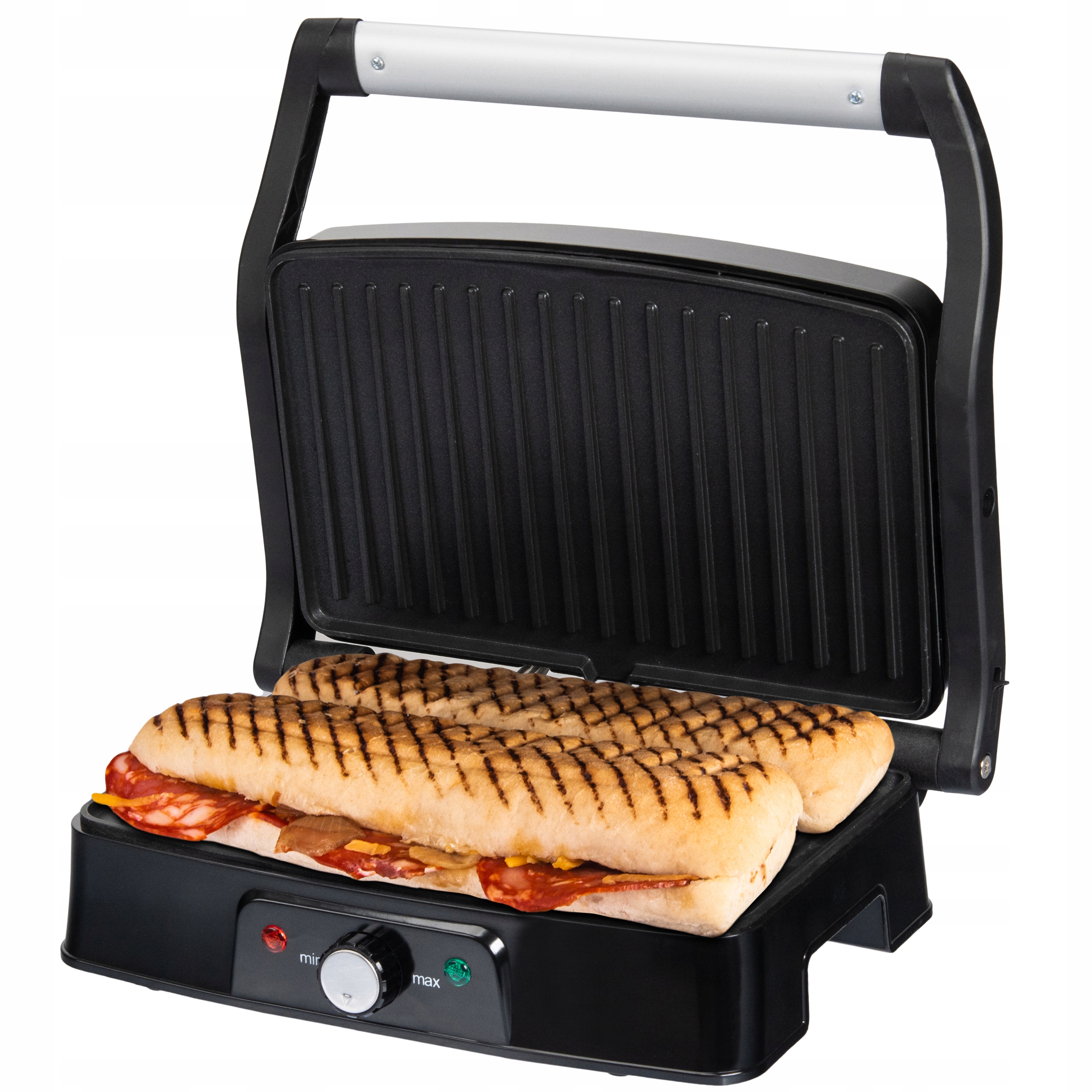Grill Elektryczny Opiekacz Toster 1500W Do Kanapek Mięs Warzyw Panini Mocny