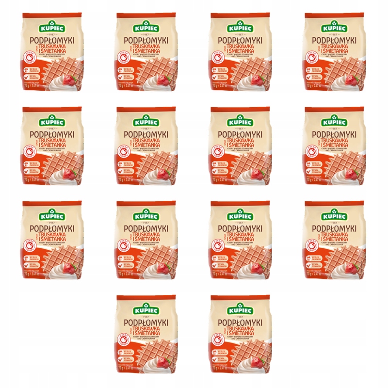 Kupiec Podplomyky jahoda &amp; smetana 70 g X14