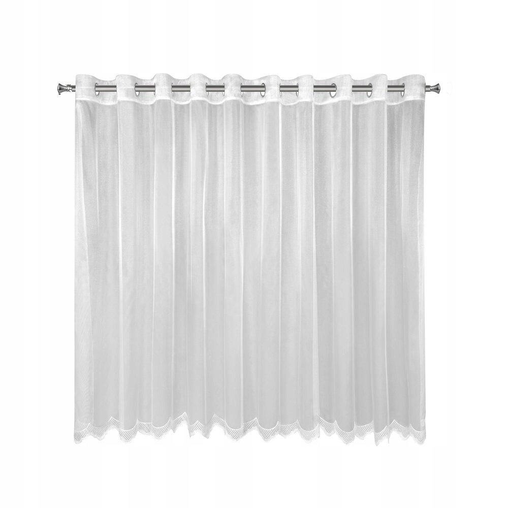 Hotová záclona na průchodkách Ellie 350x145, bílá
